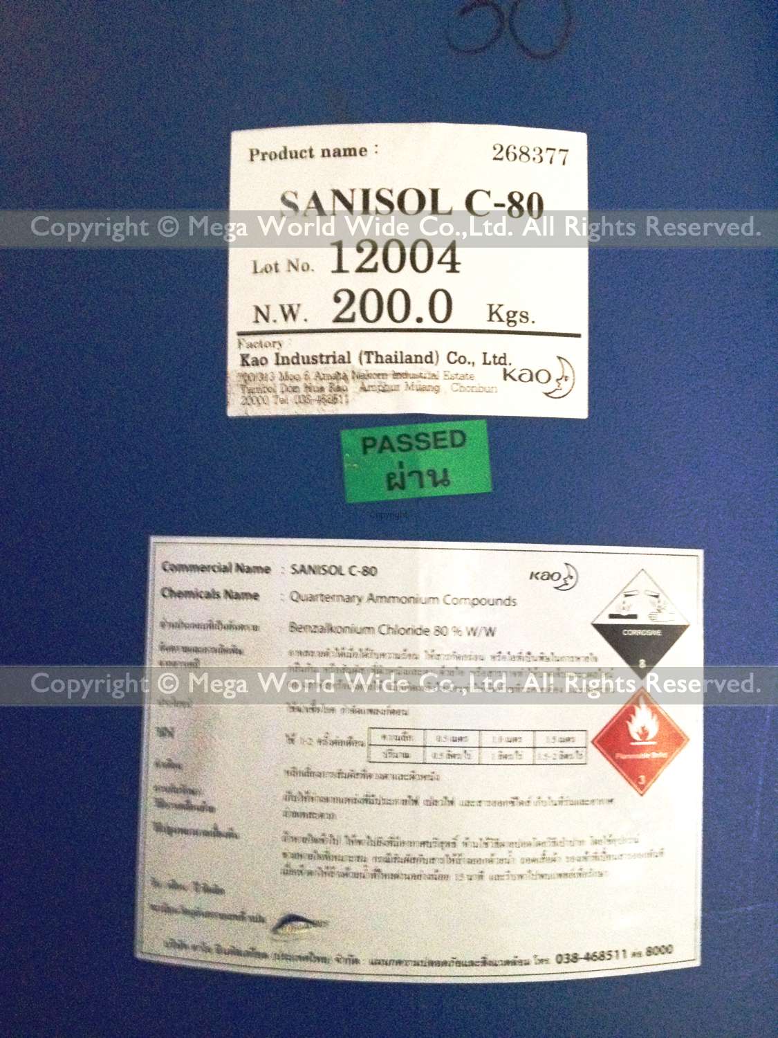 Sanisol C-80 (Disinfactant Agent 80%)