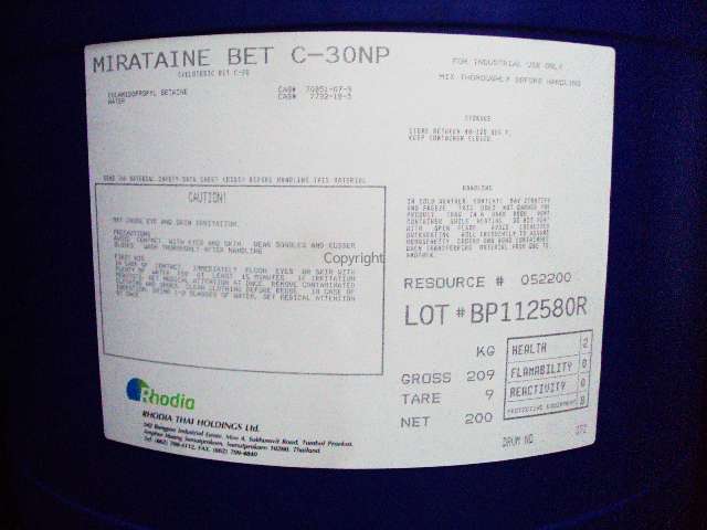 Mirataine BET C-30NP (Cocamidopropyl Betaine)